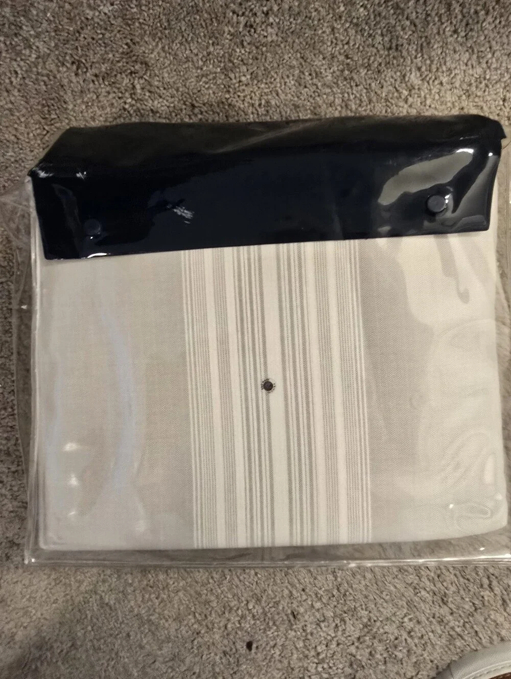 Ralph Lauren Home King Duvet Cover NWT NIP Cream Ivory Stripe
